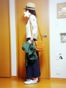 「セントジェームス」｜「アイテム（ブルゾン）」を使った、rinnaさん（レディース・154cm）の春コーディネート