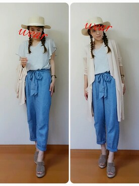 rinnaさん（レディース・154cm）の夏コーディネート