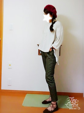 「三角クリップ」｜rinnaさん（レディース・154cm）の秋コーディネート