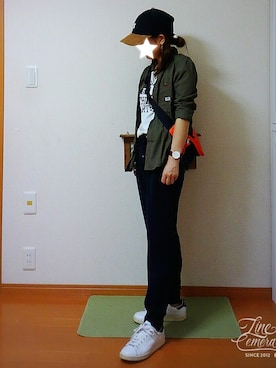 「運動会コーデ」｜「アイテム（その他）」を使った、rinnaさん（レディース・154cm）の秋コーディネート
