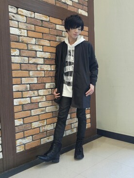 「KILL CITY（キルシティ）のアイテム」を使った、ゴトーさん（メンズ・164cm）の秋コーディネート