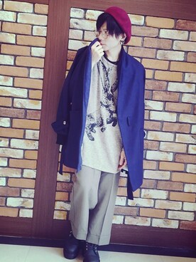 「アイテム（その他アウター）」を使った、ゴトーさん（メンズ・164cm・20代）の秋コーディネート