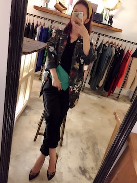 「handmade」｜「アイテム（つなぎ/オールインワン）」を使った、fabricさん（レディース・163cm）の秋コーディネート