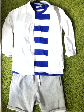 🐸Hashimoto☔️さん（メンズ・160cm）の夏コーディネート