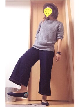 「gray」｜「アイテム（その他）」を使った、032mさん（レディース・162cm）の秋コーディネート