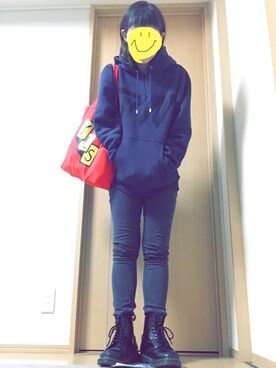 「Yes（イエス）のアイテム」を使った、032mさん（レディース・162cm）の秋コーディネート