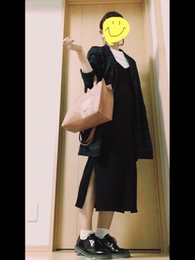 「TELFAR」｜「アイテム（ワンピース/ドレス）」を使った、032mさん（レディース・162cm）の秋コーディネート