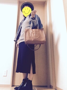 「TELFAR」｜「アイテム（その他）」を使った、032mさん（レディース・162cm）の秋コーディネート