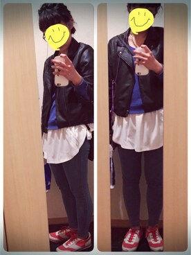 「Marc by Marc Jacobs（マークバイマークジェイコブス）のアイテム（スニーカー）」を使った、032mさん（レディース・162cm）の春コーディネート