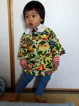 「BOOFOOWOO」｜re-oさん（キッズ・80cm）の冬コーディネート