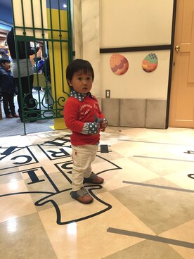 「BOOFOOWOO」｜re-oさん（キッズ・80cm）の春コーディネート