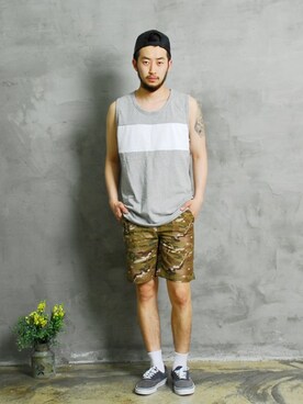 「XERO（ゼロ）のアイテム」を使った、XEROLIFEさん（メンズ・175cm）の春コーディネート