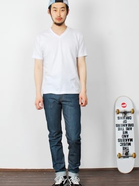 「XERO（ゼロ）のアイテム」を使った、XEROLIFEさん（メンズ・175cm）の春コーディネート