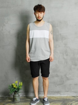 「XERO（ゼロ）のアイテム」を使った、XEROLIFEさん（メンズ・175cm）の春コーディネート