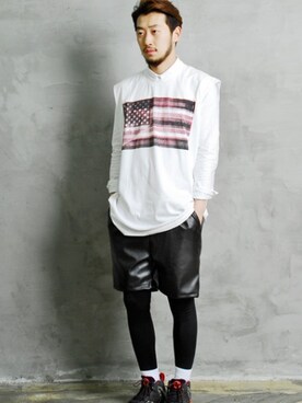「XERO（ゼロ）のアイテム」を使った、XEROLIFEさん（メンズ・175cm）の春コーディネート