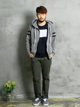 「XERO（ゼロ）のアイテム」を使った、XEROLIFEさん（メンズ・175cm）の春コーディネート