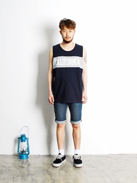 「XERO（ゼロ）のアイテム」を使った、XEROLIFEさん（メンズ・175cm）の春コーディネート