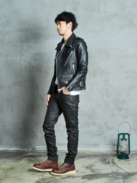「XERO（ゼロ）のアイテム」を使った、XEROLIFEさん（メンズ・175cm）の春コーディネート
