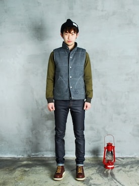 「XERO（ゼロ）のアイテム」を使った、XEROLIFEさん（メンズ・175cm）の春コーディネート