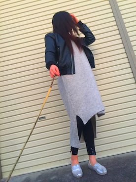「お気に入りコーデ」｜「アイテム（ワンピース/ドレス）」を使った、ひなのさん（レディース・160cm）の冬コーディネート