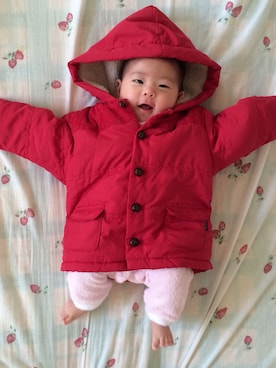 「赤ちゃん」｜「アイテム（ブルゾン）」を使った、あやみんさん（キッズ・60cm）の冬コーディネート