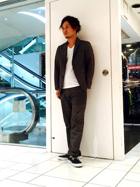 「アイテム（モカシン/デッキシューズ）」を使った、MEN'S    BIGI熊本PARCOさん（メンズ・169cm）の夏コーディネート