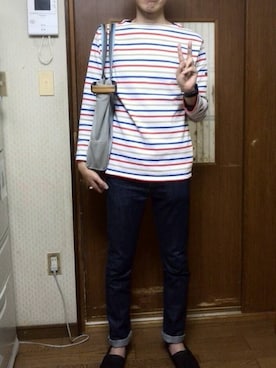 「セントジェームス」｜「アイテム（その他シューズ）」を使った、せーやさん（メンズ・184cm）の春コーディネート
