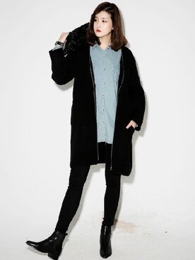 「 スキニージーンズ」｜bluepopsさん（レディース・170cm）の秋コーディネート