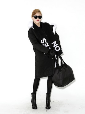 「シアータイツ」｜bluepopsさん（レディース・170cm）の冬コーディネート