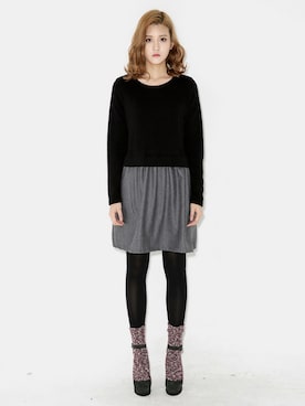 「ソックス」｜bluepopsさん（レディース・170cm）の冬コーディネート