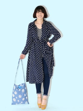 「ロールアップ」｜「アイテム（チュニック）」を使った、bluepopsさん（レディース・170cm）の冬コーディネート