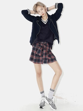 「アイテム（レッグウェア）」を使った、bluepopsさん（レディース・170cm）の春コーディネート