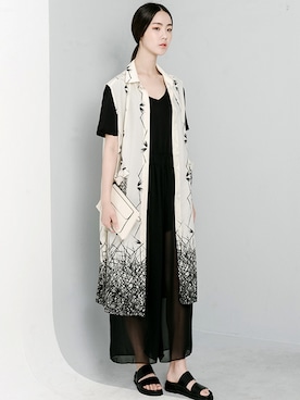 「シフォンスカート」｜bluepopsさん（レディース・170cm）の夏コーディネート