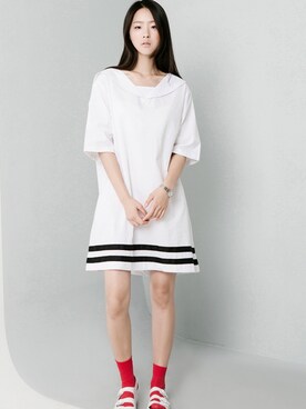 「部屋撮り」｜「アイテム（ワンピース/ドレス）」を使った、bluepopsさん（レディース・170cm）の夏コーディネート