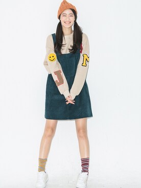 「新作」｜「アイテム（その他トップス）」を使った、bluepopsさん（レディース・170cm）の秋コーディネート