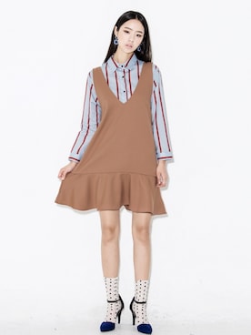 「韓国ファッション」｜bluepopsさん（レディース・170cm）の秋コーディネート