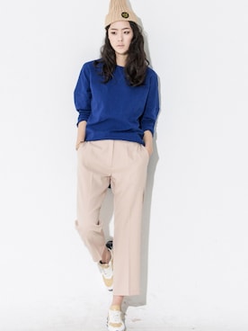 「 スラックス」｜bluepopsさん（レディース・170cm）の春コーディネート