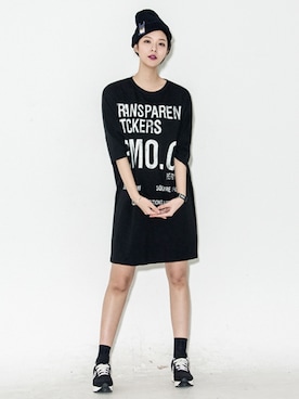 「 黒」｜bluepopsさん（レディース・170cm）の春コーディネート