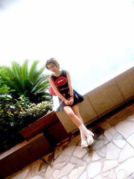 「リップ」｜「アイテム（ワンピース/ドレス）」を使った、minoriさん（レディース・162cm）の夏コーディネート
