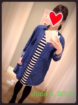 「アイテム（シャツワンピース）」を使った、misakiさん（レディース・159cm・20代）の夏コーディネート