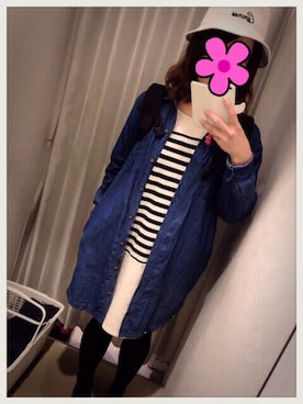 「アイテム（シャツワンピース）」を使った、misakiさん（レディース・159cm・20代）の夏コーディネート