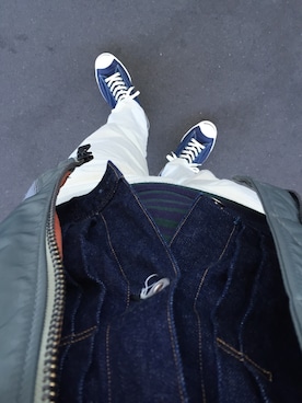 「SAINT JAMES（セントジェームス）のアイテム」を使った、ben_kozakiさん（メンズ・180cm）の冬コーディネート