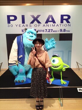 「ピクサー展」｜miyuさん（レディース・149cm）の夏コーディネート