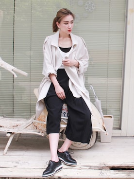 「Marjorie（マージョリー）のアイテム（ジャケット/アウター）」を使った、Marjorieさん（レディース・161cm）の春コーディネート