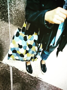 「omake（オマケ）のアイテム（バッグ）」を使った、Jill Chenさん（レディース・158cm）の春コーディネート