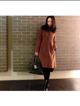 「Soareak（ソアリーク）のアイテム（その他アウター）」を使った、和希 優美(かずき ゆみ)さん（レディース・162cm）の冬コーディネート