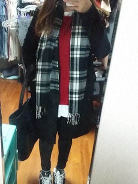 「MIXXO（ミッソ）のアイテム（ダウンジャケット/コート）」を使った、lovelheeさん（レディース・158cm）の冬コーディネート