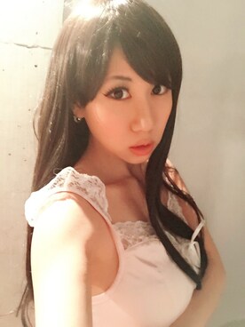 「Swankiss（スワンキス）のアイテム（トップス、ピンク系）」を使った、Akiさん（レディース・162cm）の冬コーディネート