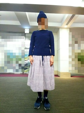 「CUBE SUGAR（キューブシュガー）のアイテム（その他アウター）」を使った、ちえぞうさん（レディース・156cm）の秋コーディネート