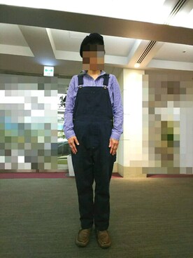 「PUAL CE CIN（ピュアルセシン）のアイテム（サロペット/オーバーオール）」を使った、ちえぞうさん（レディース・156cm）の秋コーディネート